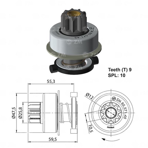 [8557145] BENDIX VOLKSWAGEN GOLF M 2000 9D