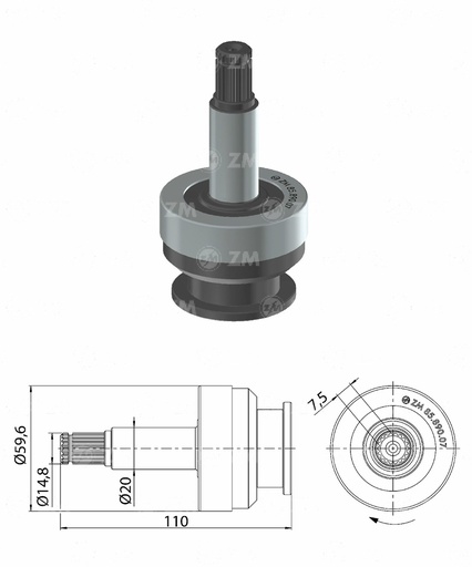 [8589007] BENDIX RELACIONADO MITSUBISHI CANTER SIN PIÑONT-20