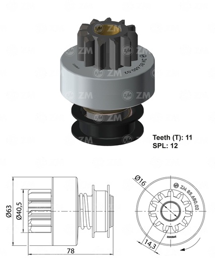 [8568002] BENDIX NISSAN DIESEL180 HIN0 11D