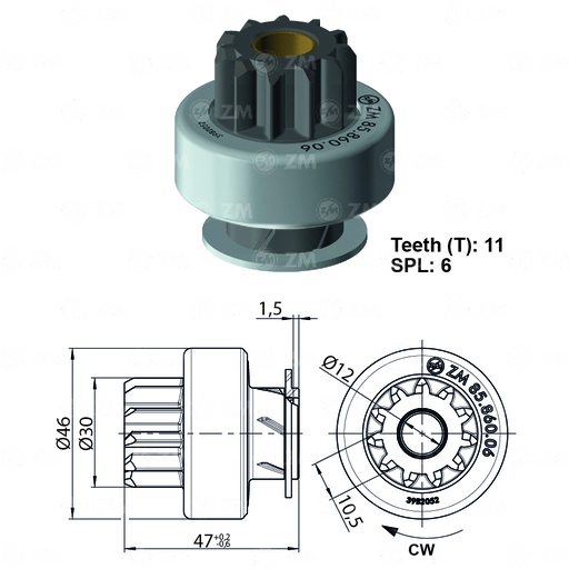 [8586006] BENDIX CHEVROLET CHEYENNE M/S NS 11D