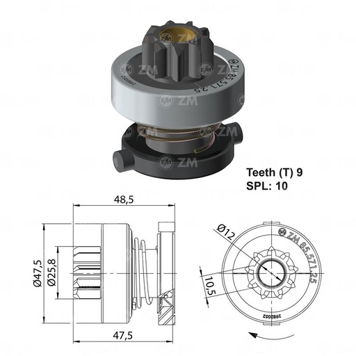 [8557125] BENDIX CITROEN SAXO PEUGEOT 306 M 1998 9D