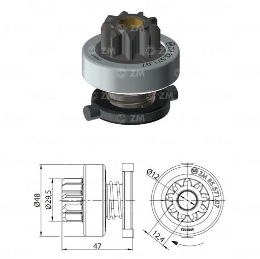 [8557107] BENDIX NISSAN D21 MEXICANO 9D / TOYOTA VIGOHILUX 2.006