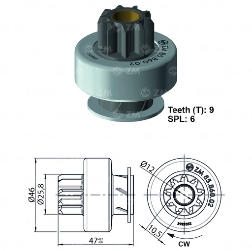 [8586002] BENDIX CHEVROLET ASTRA /SILVERADO/ AVEO 9D