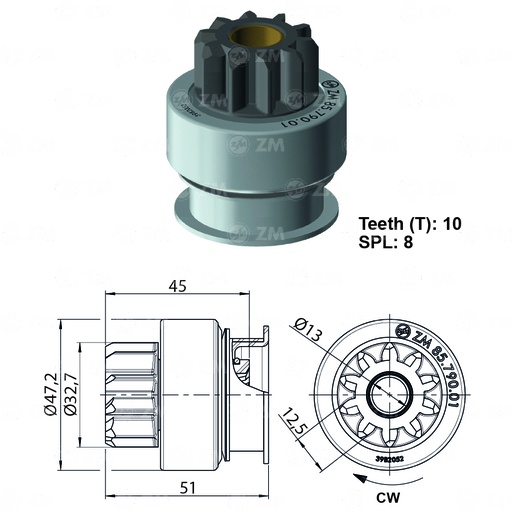 [8579001] BENDIX MAZDA BT50 T-10