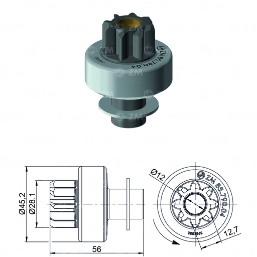 [8579004] BENDIX KIA PRIDE MITSUBISHI 8D