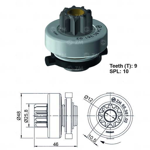 [8538102] BENDIX RENAULT KANGOO CLIO Y TWINGO 9D