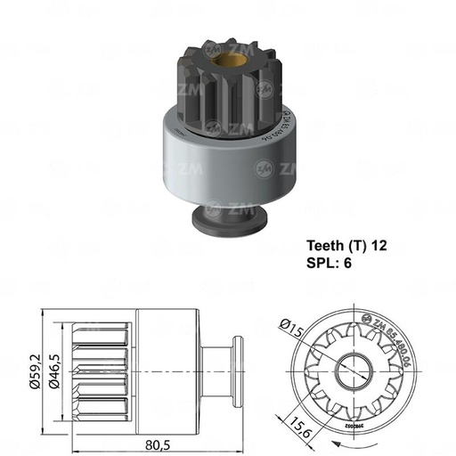 [8548006] BENDIX FORD CARGO INTERNATIONAL NAVISTAR T-12