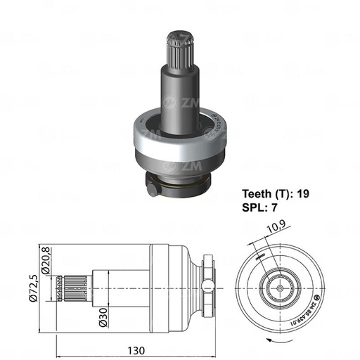 [8563901] BENDIX RELACIONADO DAF SCANIA P230 P270 P310R420 EURO 3 EURO 5 CON PIÑON 12839 DAF 16791526033AD5055 6033AD5078