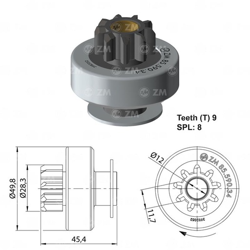 [8559034] BENDIX CHEVROLET TRAIL BLAZER