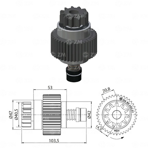 [8568001] BENDIX RELACIONADO CHEVROLET REWARD T-11