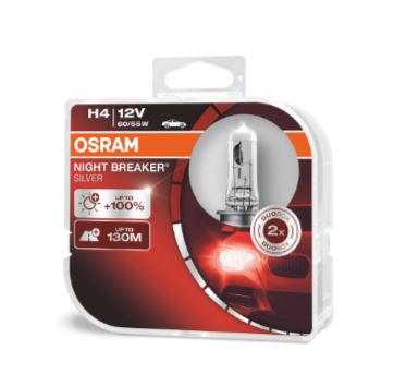 [OSR-64193NBS] H4 12V 60/55W SILVERSTAR 100% MAS LUZ