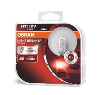 [OSR-64210NBS] H7 12V 55W SILVERSTAR 100% MAS LUZ