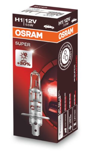 [OSR-64150SUP] H1 12V 55W-SUPER 30% MAS LUZ