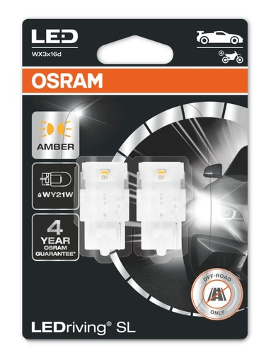 [OSR-7504DYP-02B] WY21W T20-1 2.7W 12V AMBAR LED