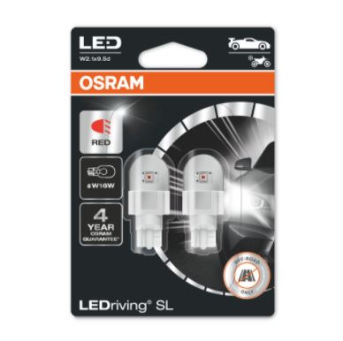 [OSR-921DRP-02B] W16W 2W 12V ROJO W2.1X9.25d LED