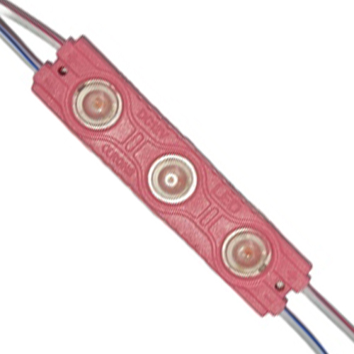 [LYT-6112PINK] MODULO 3LED CON DIFUSOR PLANO ROSADO 12V IP-67