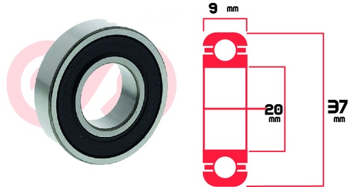 [RYT-6904-2RS] RODAMIENTO 6904 2RS UNIVERSAL