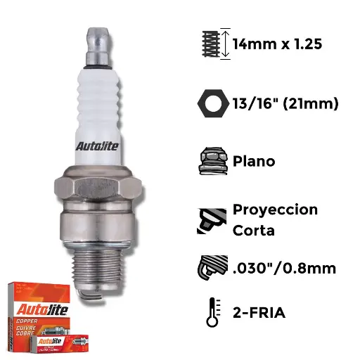 [A4092] Bujías Autolite Cobre X4 -NGK BR7HS