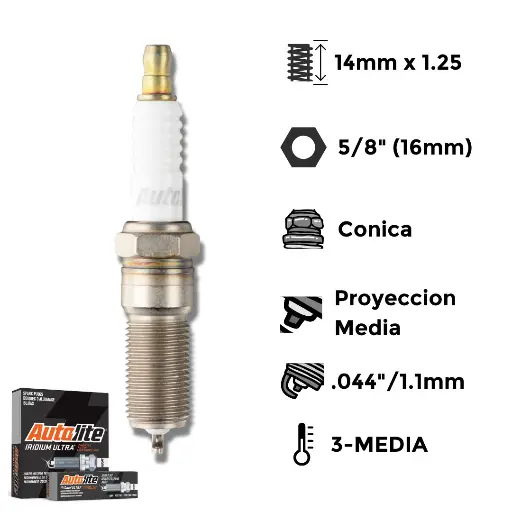 [AAI5263] Bujías Autolite Iridium X4 - NGK ILTR5D