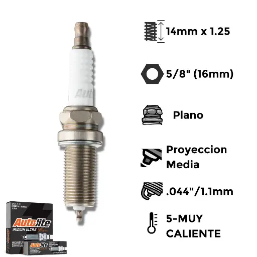 [AAI5325] Bujías Autolite Iridium Iridio XP X4 - NGK LFR6C-11 LFR5AGP DENSO K20HR-U11
