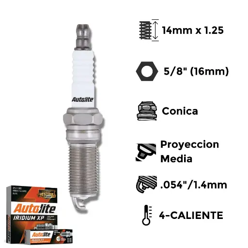 [AXP5364] Bujías Autolite Iridium Iridio XP X4 - NGK LTR5GP