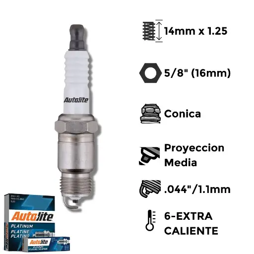 [AL-AAP26] Bujías Autolite Platino X4 - BPR4FS- BPR4FS-11