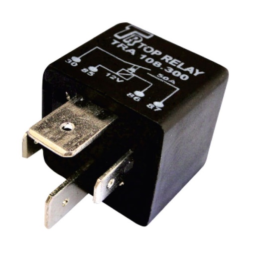 [TRA108300] RELE AUXILIAR DE POTENCIA 4 PATAS 12V 50A