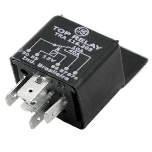 [TRA116203] REL AUXILIAR, 5 TERMINALES CON SOPORTE DE MONTAJE 12V 10/40A TOP RELAY