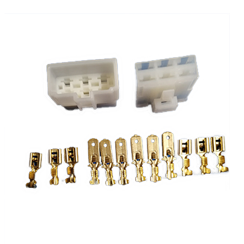 [TW-042S] CAJA CONECTORA SIN CABLE 6 VIAS CON PIN DE SEGURIDAD Y TERMINALES