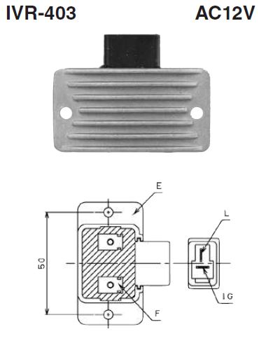 [IVR-403] REGULADOR KIA 12V NEW ERA