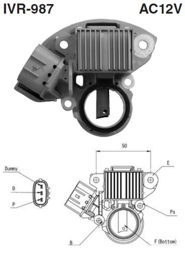 [IVR-987] REGULADOR ALTERNADOR MAZDA NEW ERA