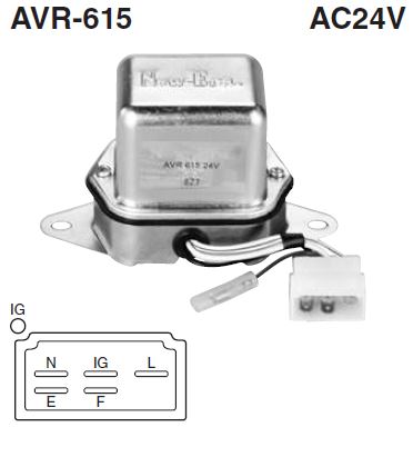 [AVR-615] REGULADOR ISUZU 580 24V NEW ERA