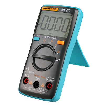 [TOOL-DM201] MULTIMETRO PANTALLA DIGITAL VOLTIMETRO AMPERIMETRO PROBADOR RESISTENCIA OHM VOLT AMPERIMETRO RANGO AUTOMATICO CATIII