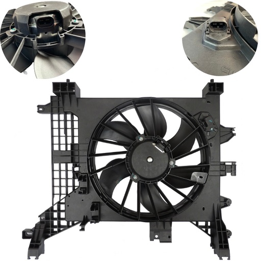 [GE1069] Motoventilador Renault Duster 1.6 Con Enfocador Resistencia 6Aspas Ø Motor100Mm Horario P384W Aspira Ø Helice375Mm Con Aire