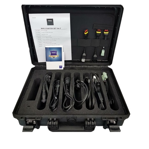 [TEX-S0493C] Kit Cables Txb Todas Las Marcas Motocicleta Con Maletin 10 Cables