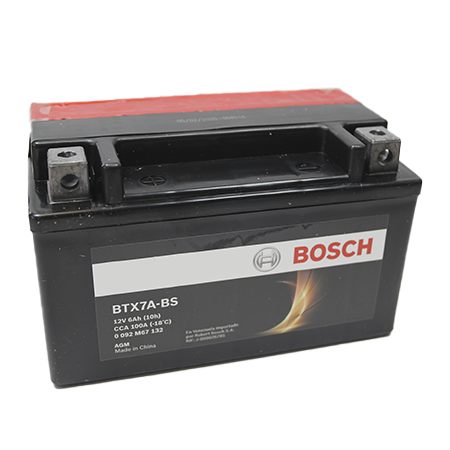 [B-0092M67132] Bateria Bosch Motocicleta M6/Agm 6 Ah - 100 Cca Caja 7A-Bs (120;7A-Bs;Iz) L 150 An 87 Al 93 Cm