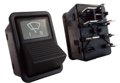 [K-3833151] Interruptor Limpiaparabrisas 2 Velocidades Camiones Mercedes 58-12 24V