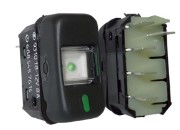 [K-3931018] Interruptor  De Tecla 12V Camiones Y Autobuses 88-12- 1 Posicion- Indicador De Posicion- Sin Retorno- 5 Terminales