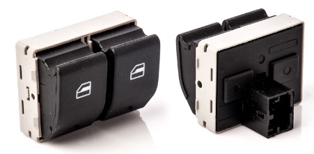[K-3934200] Interruptor Doble Elevavidrios Volkswagen Gol 06-- Voyage 09-- Spacefox 06-19- Crossfox 05-18 Polo 03-14