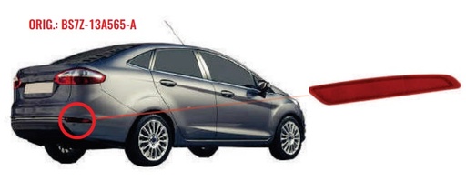 [RDS-1542] Reflector Ford New Fiesta Sedan 2014 A 2017 - Lado Derecho - Nmero Original Bs7Z -1365 -A
