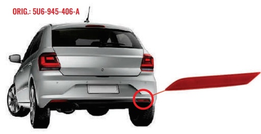 [RDS-1547] Reflector Vw Gol G7 2013 A 2016 Nmero De Origen Lateral-Marido 5U6-945-105-A