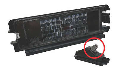 [RDS-3524S] Luz Placa Rainha Renault  Clio/Logan/Sandero Con Conector.