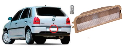 [RDS-7092] Luz Placa Volkswagen Gol