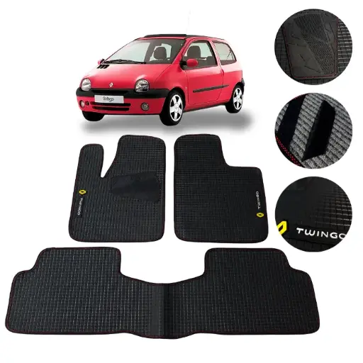 [MYT-PVC-TWINGO] Juego De Tapetes Pvc Renault Twingo 1997-2013 Antideslizantes