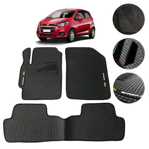 [MYT-PVC-SPARKGT] Juego De Tapetes Pvc Chevrolet Spark GT 2016-2020 Antideslizante