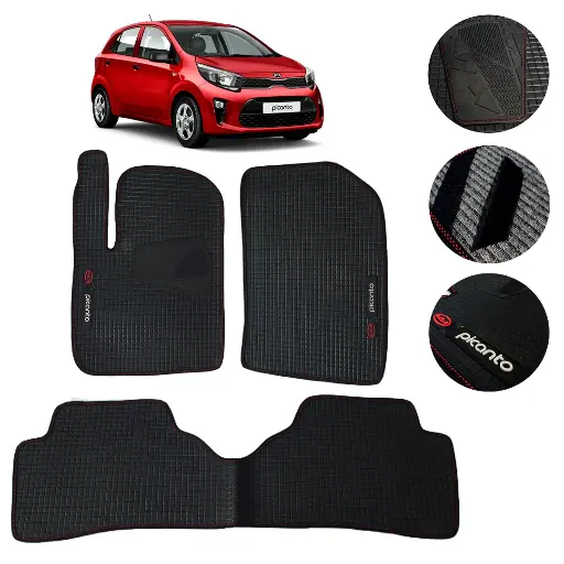 [MYT-PVC-PICANTO] Juego De Tapetes Pvc Kia Picanto All New 2018  Antideslizantes