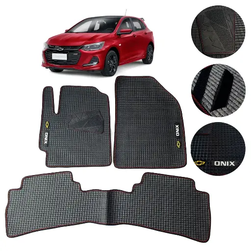 [MYT-PVC-ONIXTH] Juego De Tapetes Pvc Onix Turbo Hatchback 2021 Antideslizantes