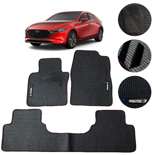 [MYT-PVC-MAZDA3SK] Juego De Tapetes Pvc Mazda 3 Skyactiv 2020 Antideslizantes