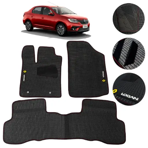 [MYT-PVC-LOGAN] Juego De Tapetes Pvc Renault Logan 2016-2020 Antideslizantes