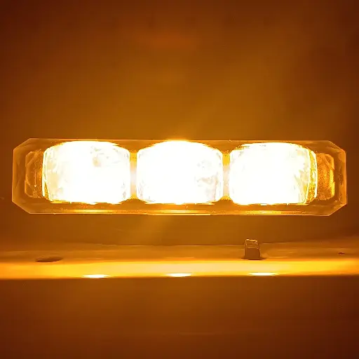 [LYT-LESS-3A] Exploradora Led Rectangular Sin Borde 3 Leds Spot Carro/moto A